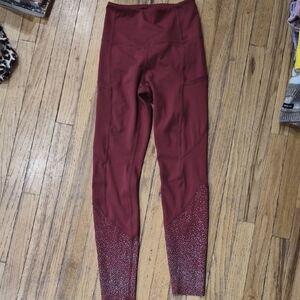 ZYIA Active Deep Red Leggings